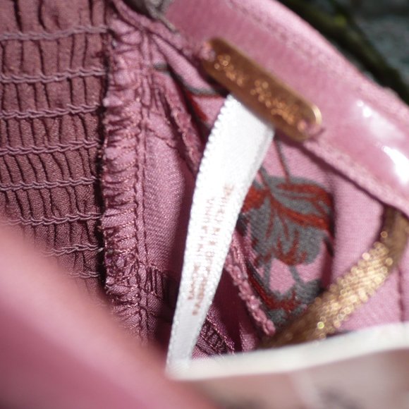 NWT Y2K Free People Womens Pink Floral High Low Fairycore Slip Dress - 2 - Picture 6 of 9